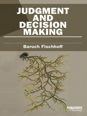 cover image of Judgment and Decision Making